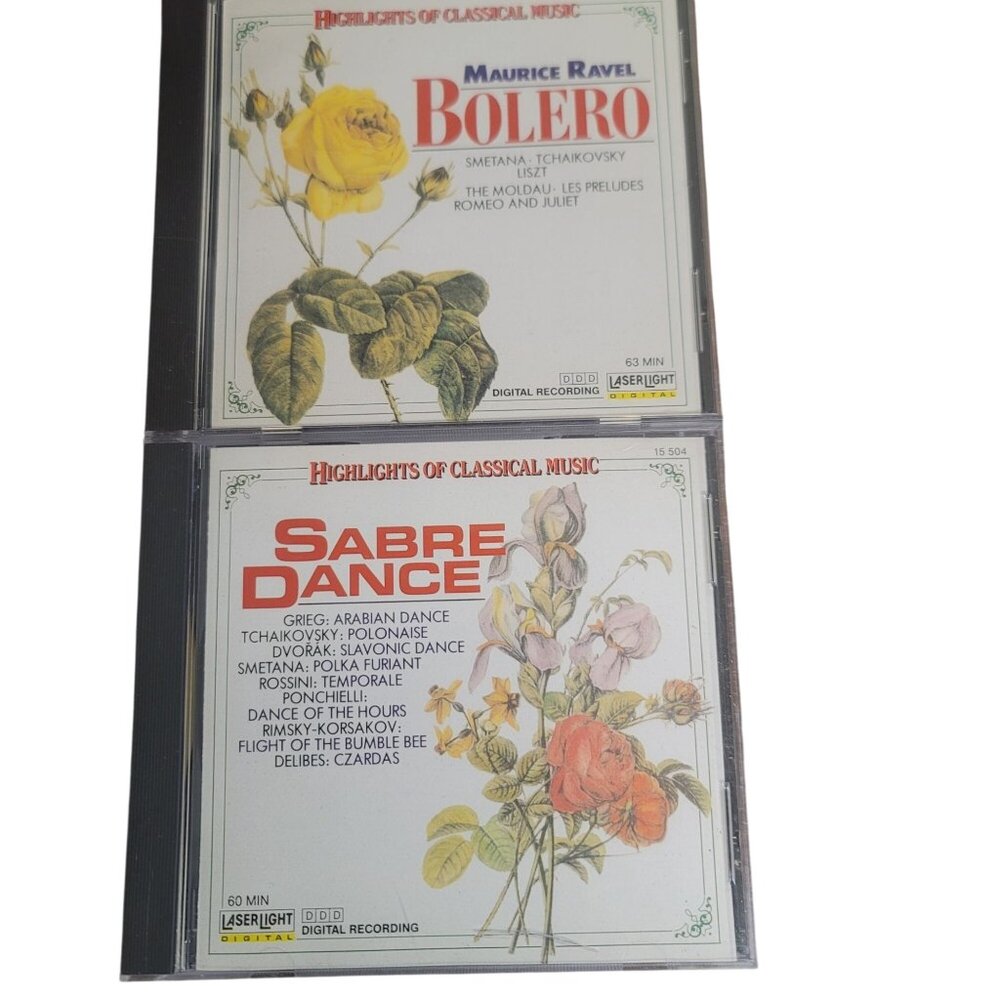 Vintage Laserlight Digital Classical Music Cd Collection Bolero & Sabre Dance